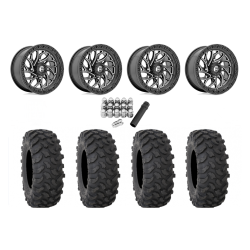 System 3 XTR370 32x10-15 Tires on Fuel Runner Milled Wheels
