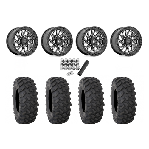 System 3 XTR370 32x10-15 Tires on Fuel Runner Milled Wheels