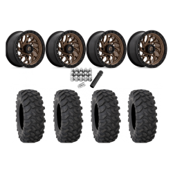 System 3 XTR370 30x10-15 Tires on Fuel Runner Matte Bronze Wheels