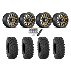 System 3 XTR370 32x10-15 Tires on Fuel Vector Matte Bronze Wheels
