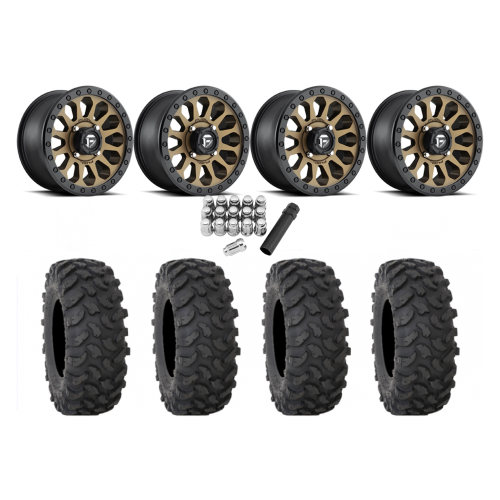 System 3 XTR370 32x10-15 Tires on Fuel Vector Matte Bronze Wheels