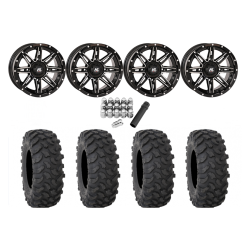 System 3 XTR370 28x10-14 Tires on HL22 Gloss Black & Machined Wheels