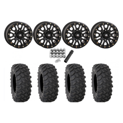 System 3 XTR370 30x10-15 Tires on HL23 Matte Black Beadlock Wheels