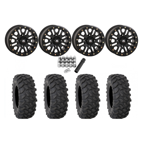 System 3 XTR370 32x10-15 Tires on HL23 Matte Black Beadlock Wheels