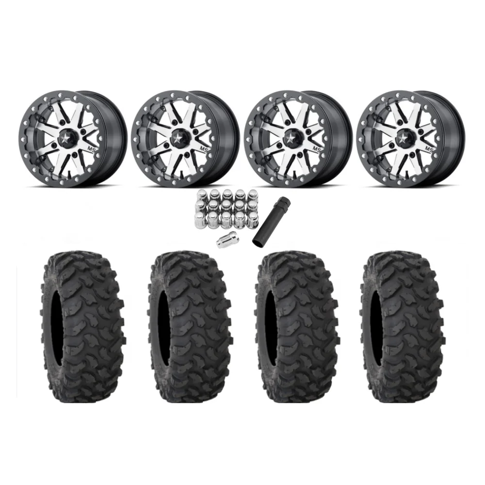 System 3 XTR370 30x10-15 Tires on MSA M21 Lok Beadlock Wheels, complete kit