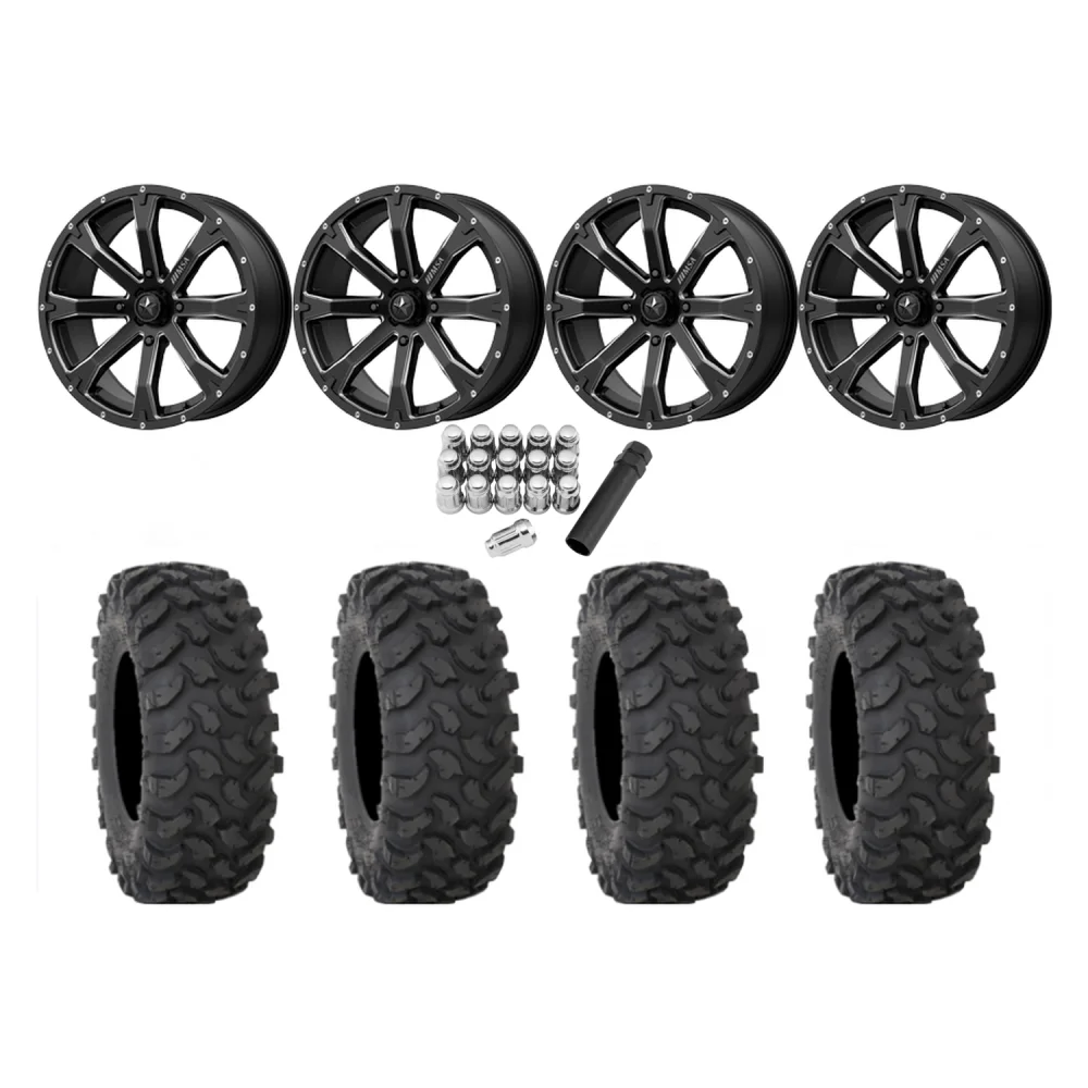 System 3 XTR370 32x10-15 Tires on MSA M42 Bounty Wheels, complete kit