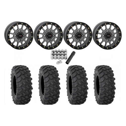 System 3 XTR370 32x10-15 Tires on SB-5 Gunmetal Beadlock Wheels