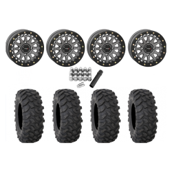 System 3 XTR370 33x10-15 Tires on SB-6 Gunmetal Beadlock Wheels
