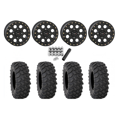 System 3 XTR370 32x10-15 Tires on SB-7 Matte Black Beadlock Wheels System 3 XTR370 32x10-15 Tires on SB-7 Matte Black Beadlock Wheels