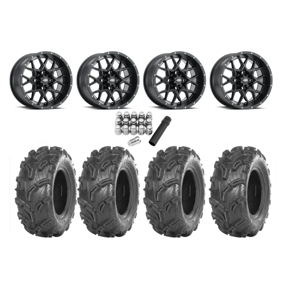 Maxxis Zilla 28x9-14 Tires on ITP Hurricane Wheels, complete kit