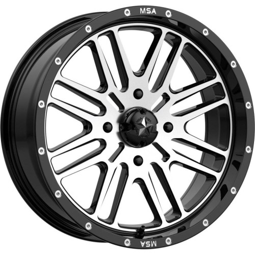 BKT TR 171 42x9.5-24 Tires on MSA M38 Brute Wheels