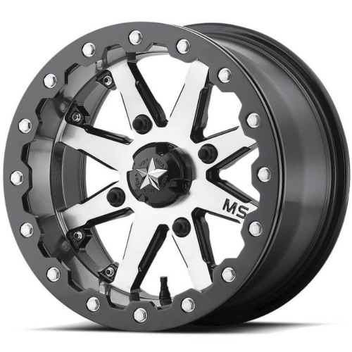 BKT AT 171 28x9-14 Tires on MSA M21 Lok Beadlock Wheels