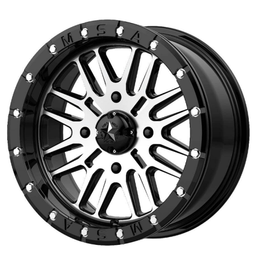BKT AT 171 28x9-14 Tires on MSA M37 Brute Beadlock Wheels