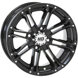 Terminator 29.5x10-14 Tires on STI HD3 Black Wheels
