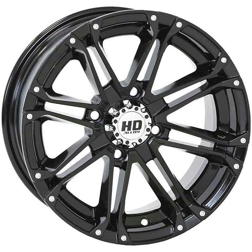 Terminator 29.5x10-14 Tires on STI HD3 Black Wheels