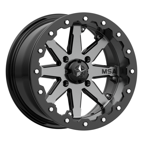 MSA M21 Lok Beadlock Gunmetal Black 14x7 Wheel/Rim MSA M21 Lok Beadlock Gunmetal Black 14x7 Wheel/Rim