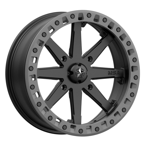 MSA M31 Lok2 Beadlock Satin Black 18x7 Wheel/Rim MSA M31 Lok2 Beadlock Satin Black 18x7 Wheel/Rim