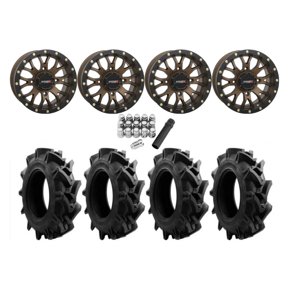 EFX Motohavok 28x8.5-14 Tires on ST-3 Bronze Wheels, complete kit