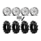 EFX Motohavok 35x8.5-20 Tires on Fuel Runner Polished Wheels