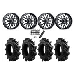 EFX Motohavok 33x8.5-20 Tires on ITP Hurricane Gloss Black Wheels