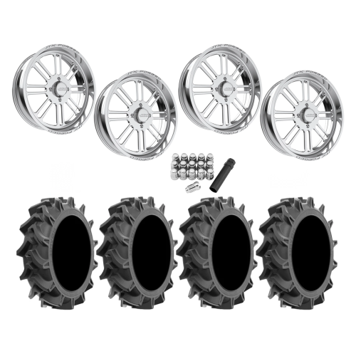 EFX Motohavok 37x8.5-24 Tires on JTX Forged Bayonet Polished Wheels