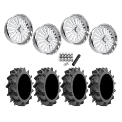 EFX Motohavok 42x8.5-24 Tires on JTX Forged Cosmo Polished Wheels