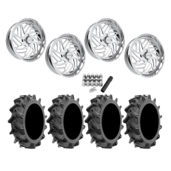 EFX Motohavok 42x8.5-24 Tires on JTX Forged Dao Polished Wheels