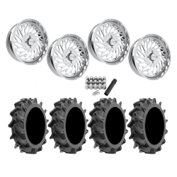 EFX Motohavok 42x8.5-24 Tires on JTX Forged Empire Polished Wheels