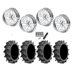 EFX Motohavok 42x8.5-24 Tires on JTX Forged Lotus Polished Wheels