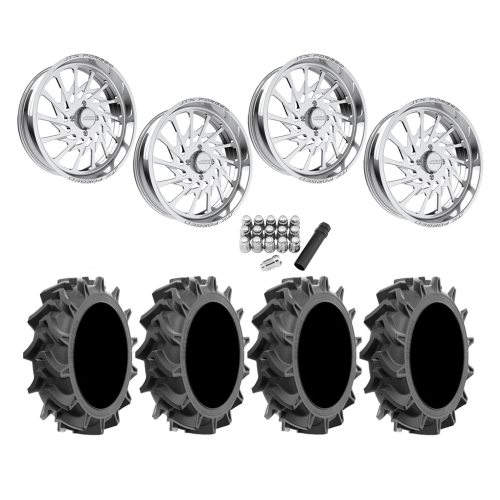 EFX Motohavok 37x8.5-24 Tires on JTX Forged Psycho Polished Wheels