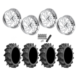 EFX Motohavok 42x8.5-24 Tires on JTX Forged Ruckus Polished Wheels