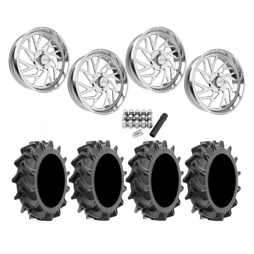 EFX Motohavok 42x8.5-24 Tires on JTX Forged Ruckus Polished Wheels EFX Motohavok 42x8.5-24 Tires on JTX Forged Ruckus Polished Wheels