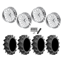 EFX Motohavok 42x8.5-24 Tires on JTX Forged Schizo Polished Wheels