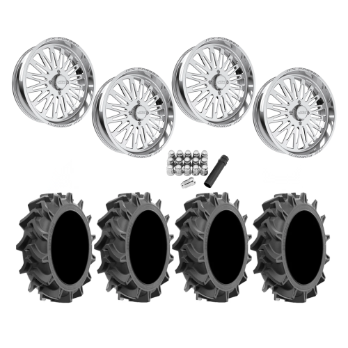 EFX Motohavok 35x8.5-22 Tires on JTX Forged Schizo Polished Wheels