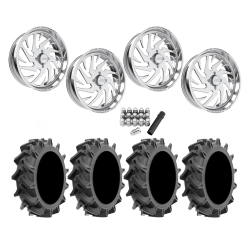 EFX Motohavok 42x8.5-24 Tires on JTX Forged Splinter Polished Wheels