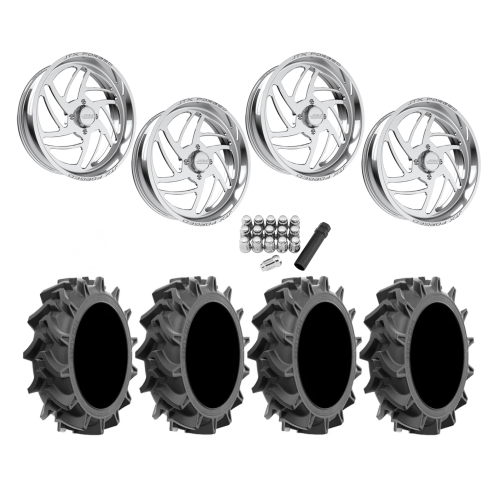 EFX Motohavok 35x8.5-22 Tires on JTX Forged Turbo Polished Wheels