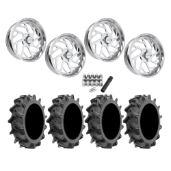 EFX Motohavok 42x8.5-24 Tires on JTX Forged Wicked Polished Wheels