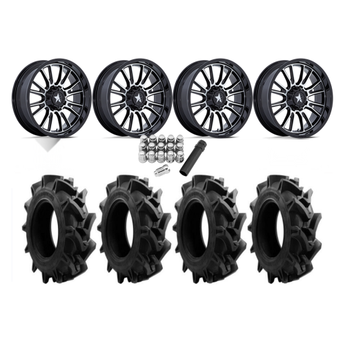 EFX Motohavok 35x8.5-20 Tires on MSA M51 Thunderlips Machined Wheels