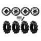 EFX Motohavok 32x8.5-18 Tires on ST-3 Matte Black Wheels