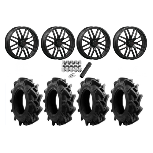 EFX Motohavok 35x8.5-22 Tires on ST-3 Matte Black Wheels