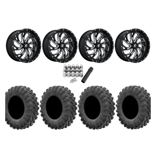 EFX Motoravage 32x10-18 Tires on Fuel Kompressor Wheels EFX Motoravage 32x10-18 Tires on Fuel Kompressor Wheels