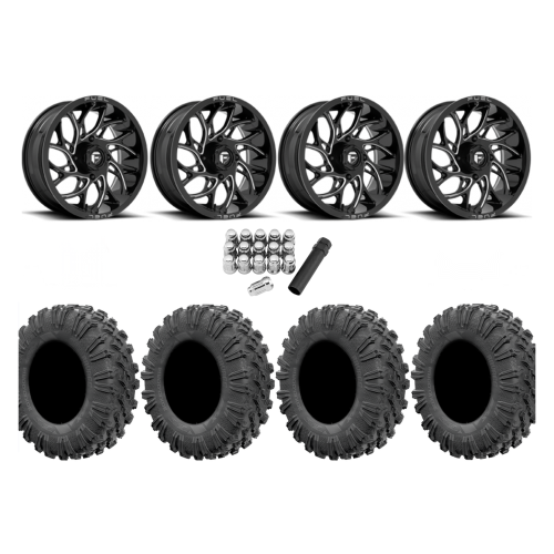 EFX Motoravage 32x10-18 Tires on Fuel Runner Wheels