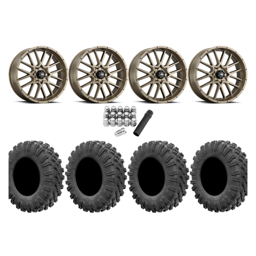 EFX Motoravage 35x10-20 Tires on ITP Hurricane Bronze Wheels
