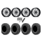 EFX Motoravage 32x10-18 Tires on ITP Hurricane Machined Wheels