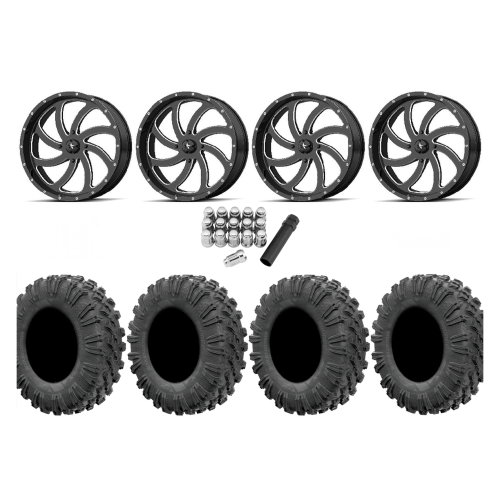 EFX Motoravage 32x10-18 Tires on MSA M36 Switch Milled Wheels