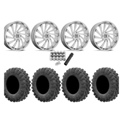 EFX Motoravage 32x10-18 Tires on MSA M46 Blade Chrome Wheels EFX Motoravage 32x10-18 Tires on MSA M46 Blade Chrome Wheels