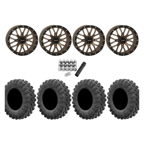 EFX Motoravage 32x10-18 Tires on ST-3 Bronze Wheels