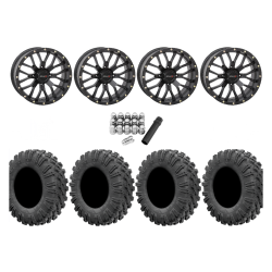 EFX Motoravage 32x10-18 Tires on ST-3 Black Wheels