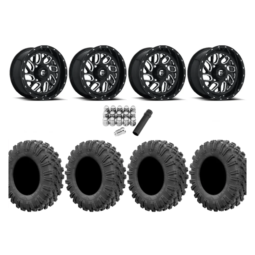 EFX Motoravage 30x10-16 Tires on Fuel Triton Wheels, complete kit