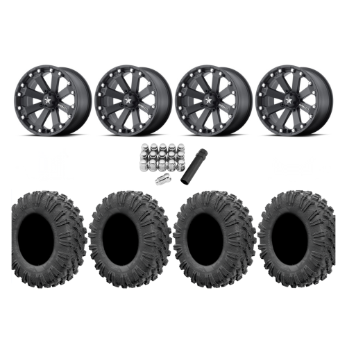 EFX Motoravage 30x10-14 Tires on MSA M20 Kore Wheels